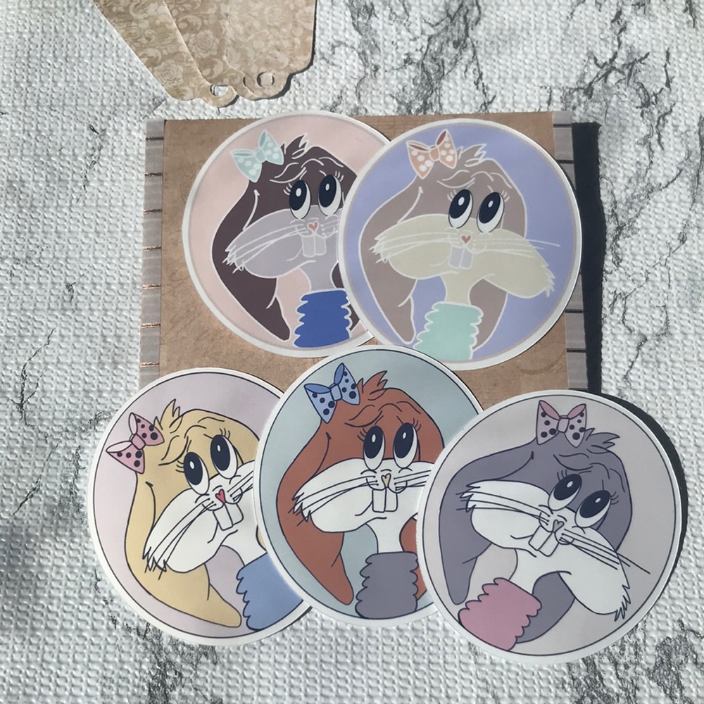 Bunny Stickers made from home - Picture 1 of 12